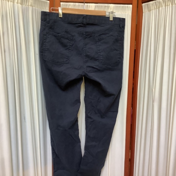 Kenneth Cole Pants Mens 34 x 30 Navy Cotton Flat Front Chino with Stretch - Picture 5 of 7